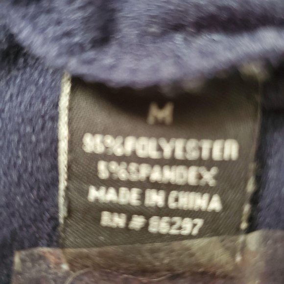 BCBG MAXAZRIA Women’s Full Zip Front Hooded Track Jacket Navy Blue Size Medium - Picture 9 of 13